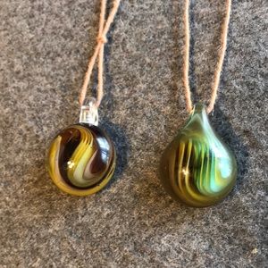 Handmade glass pendants